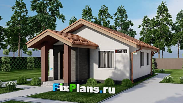 Одноэтажный дом F-11357